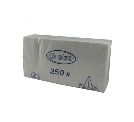 Servítky biele - 250ks